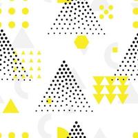 Seamless geometric pattern with geometrical shapes vector