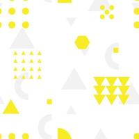 Seamless geometric pattern with geometrical shapes vector