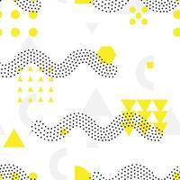 Seamless geometric pattern with geometrical shapes vector