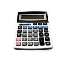calculator isolated on a white background photo