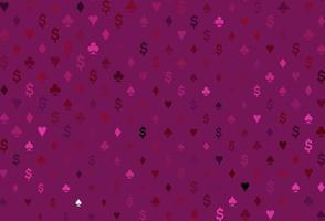 Dark pink vector layout with elements of cards.