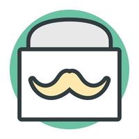 conceptos de bigote de moda vector