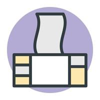 conceptos de caja de pañuelos vector