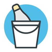 Wine Bucket Concepts vector