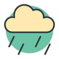 Trendy Raining Concepts vector