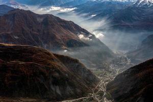 View of Cormayeur from Monte Bianco photo