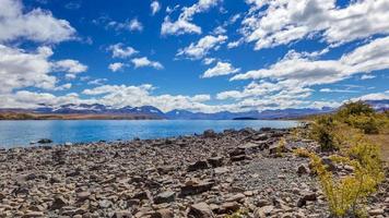 Scenic view of Lake Tekapo photo