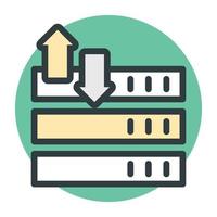 Server Transfer Concepts vector
