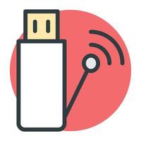 WiFi USB Concepts vector