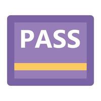 Trendy Pass Concepts vector