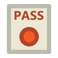 Trendy Pass Concepts vector