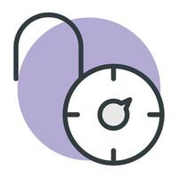 Open Padlock Concepts vector