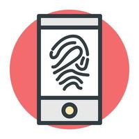 Mobile Fingerprint Concepts vector