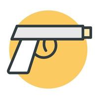 conceptos de pistola de moda vector