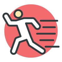 Trendy Runner Concepts vector