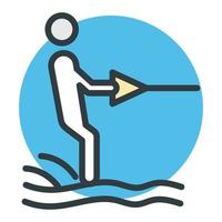 Water Skiing Concepts vector