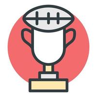 Rugby Trophy Concepts vector