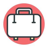 Trendy Suitcase Concepts vector