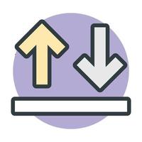 Up and Down Arrows vector