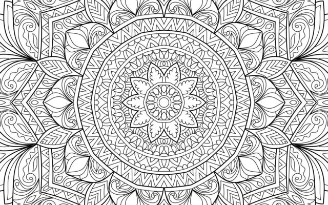 Decorative mandala vector art