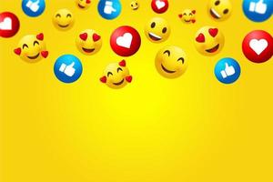 Different Emojis Background photo