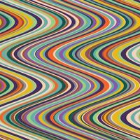 Abstract wavy pattern in retro colors photo