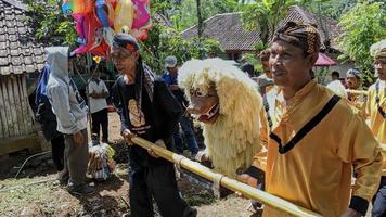 Cianjur Regency, West Java Indonesia, 2022 - Sundanese art called Sisingaan. photo