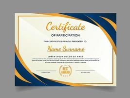 Seminar Certificate Template vector