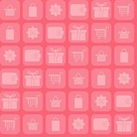 seamless pattern pink goods from the store on sale vector