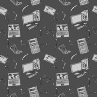 worldwide internet network computer seamless pattern vector