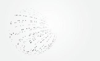 abstract technology futuristic concept circle dot gray digital on hi tech future gray background network. for template,web design wallpaper,poster,presentation.Vector illustration vector