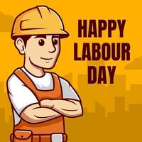 Happy labour day Vector