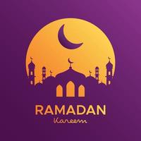 gráfico vectorial de ilustración de ramadan kareem. perfecto para contenido de ramadán, plantilla, diseño. vector