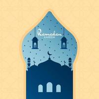 ilustración gráfica vectorial de la bendición de ramadán. perfecto para contenido de ramadán, plantilla, diseño. vector