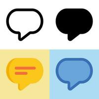 Illustration vector graphic of Chat Icon. Perfect for user interface, new application, etc