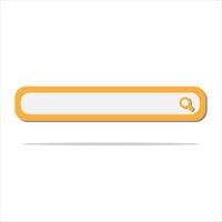 Search bar design element. Navigation and search concept. Vector icon. Cartoon minimal style.