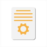 Project task management and effective time planning tools. Project detail icon. Vector illustration.