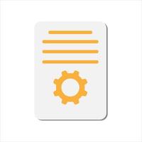 Project task management and effective time planning tools. Project detail icon. Vector illustration.