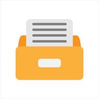Archive storage, archive folders. Flat vector icon. Cartoon minimal style.