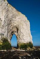 View of chalk cliffs at Botany Bay near Broadstairs in Kent photo