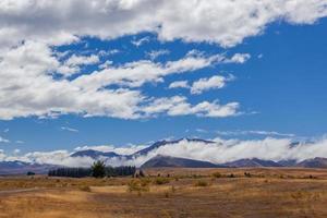 Countryside around Lake Tekapo in New Zealand photo