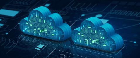 Cloud computing technology internet storage network. photo