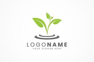 leaf nature icon logo vector