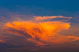 Beautiful big cloudy sky evening time for background concept photo