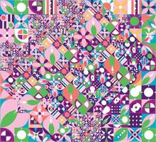 Pattern Collage Mosaic vector