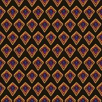 seamless ethnic ikat geomatric drawing fabric pattern, illustration graphic aztec, bohemian style vector