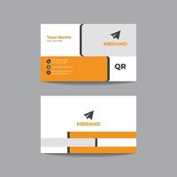 vector de diseño de plantilla de tarjeta de visita creativa moderna profesional