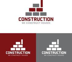 diseño libre de logotipo de construcción vector
