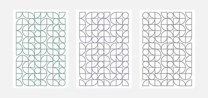 Geometry minimalistic artwork cover with shape and figure. Abstract pattern design style for cover, web banner, landing page, business presentation, branding, packaging, wallpaper vector