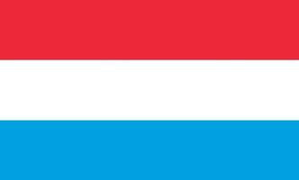 bandera de luxemburgo vector
